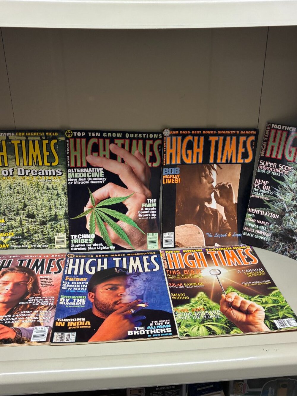 Vintage High Times Magazine Lot of 7 (1995) Bob Marley Ice Cube Green Day Retro